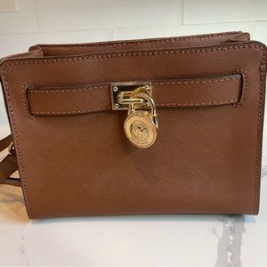Michael Kors brown leather crossbody